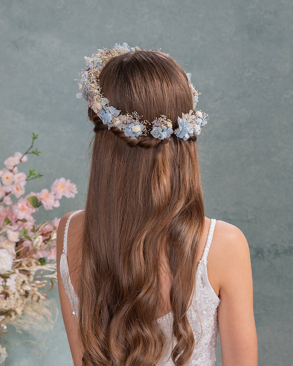 Kvetinové sponky "nebo nad nami" 