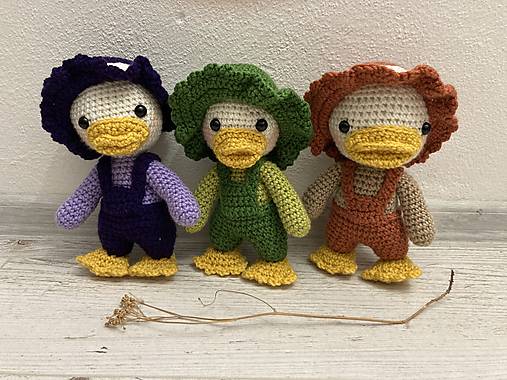 Hračky - Káčer-  háčkovaná hračka - 16679906_