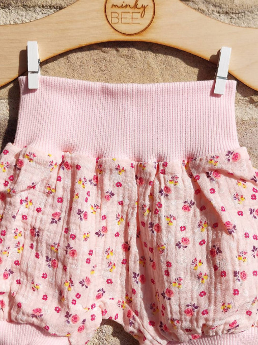 Kraťasky veľkosť 56/62, dvojitá gázovina