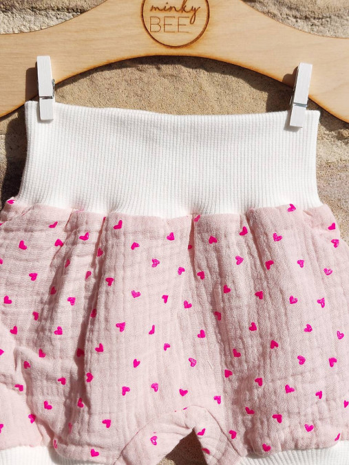 Kraťasky veľkosť 56/62, dvojitá gázovina