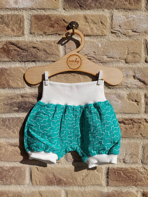 Kraťasky veľkosť 56/62, dvojitá gázovina