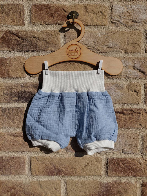 Kraťasky veľkosť 56/62, dvojitá gázovina