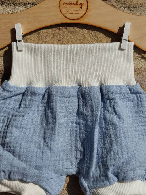 Kraťasky veľkosť 56/62, dvojitá gázovina