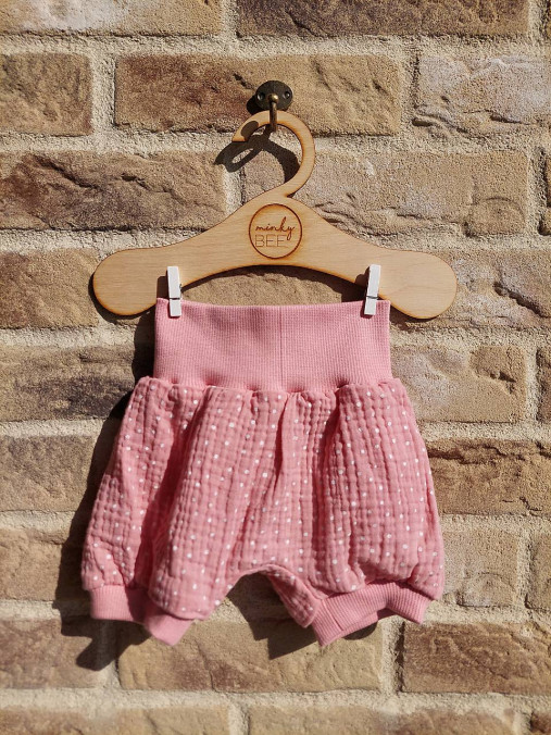 Kraťasky veľkosť 68/74, dvojitá gázovina