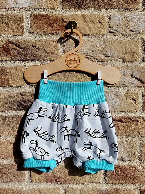 Kraťasky veľkosť 68/74, úplet