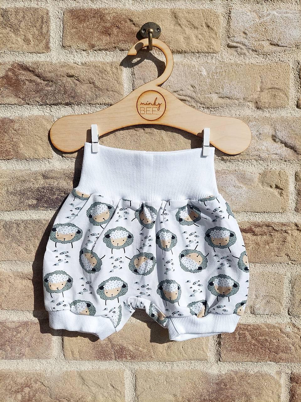 Kraťasky veľkosť 68/74, úplet