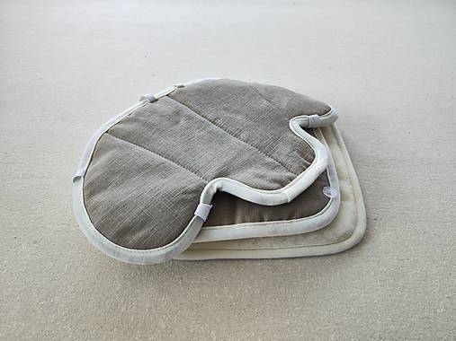 Detský textil - VLNIENKA Podložka do autosedačky Joie Bold 100% Merino Top Super wash Natural 100% ľan Beige SL - 16681083_