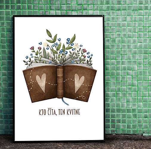 Grafika - Print Kto číta - 16680699_
