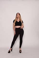 Topy, tričká, tielka - Crop top ACTIVE BLACK by MIKELA - 16680609_