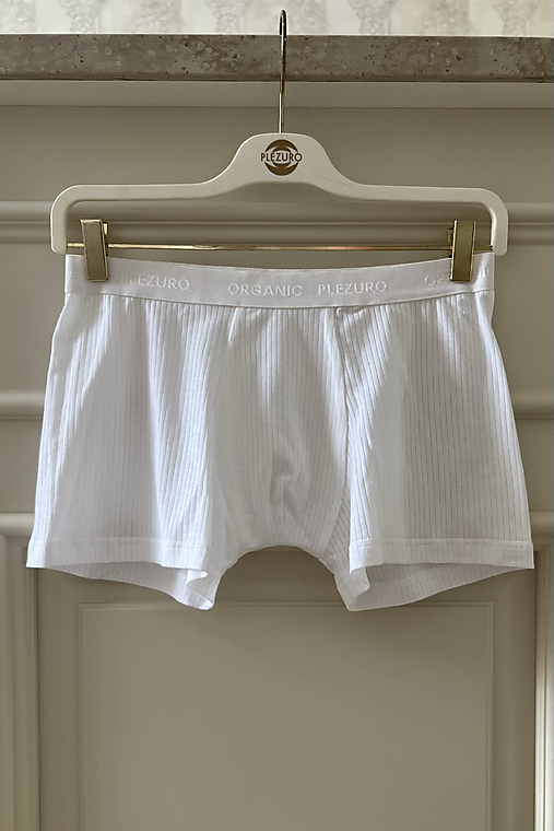 Pánske oblečenie - Pánske boxerky BASIC WHITE - 16680585_