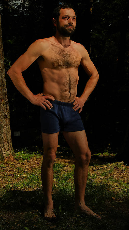 Pánske oblečenie - Merino boxerky - modré - 16683181_