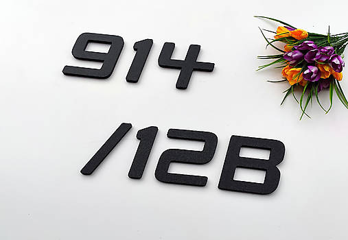 Tabuľky - Súpisné číslo - samostatné číslice MODERNÉ (výška číslic 12cm) - 16681929_