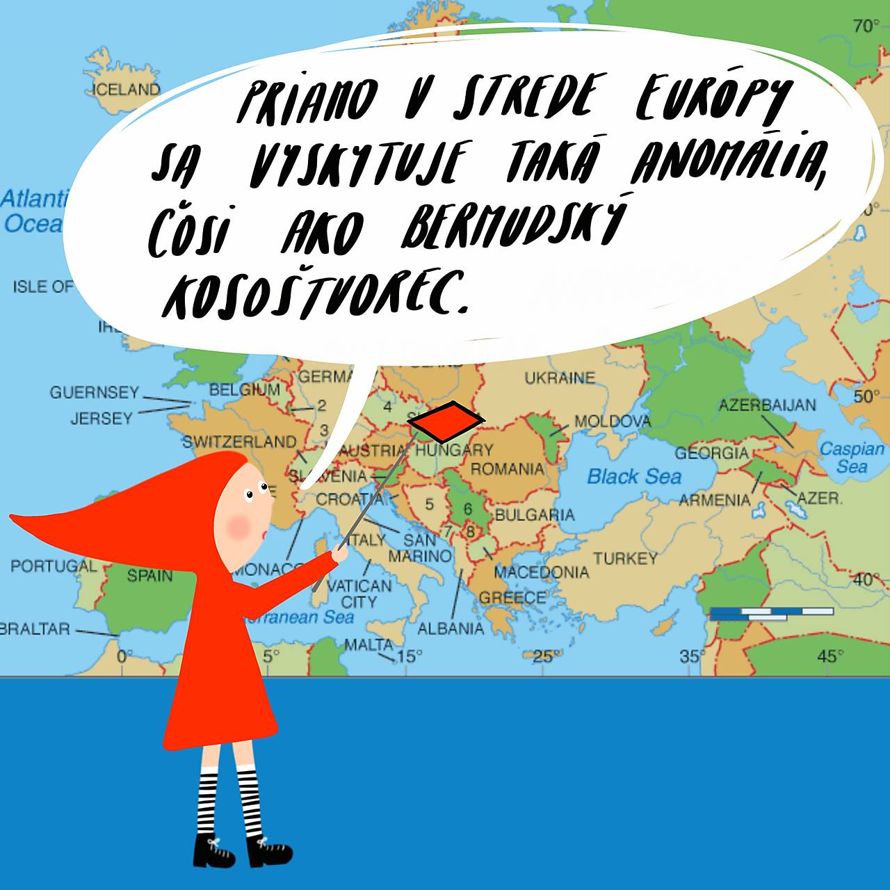 Bermudský kosoštvorec, Giclée art print 30x36