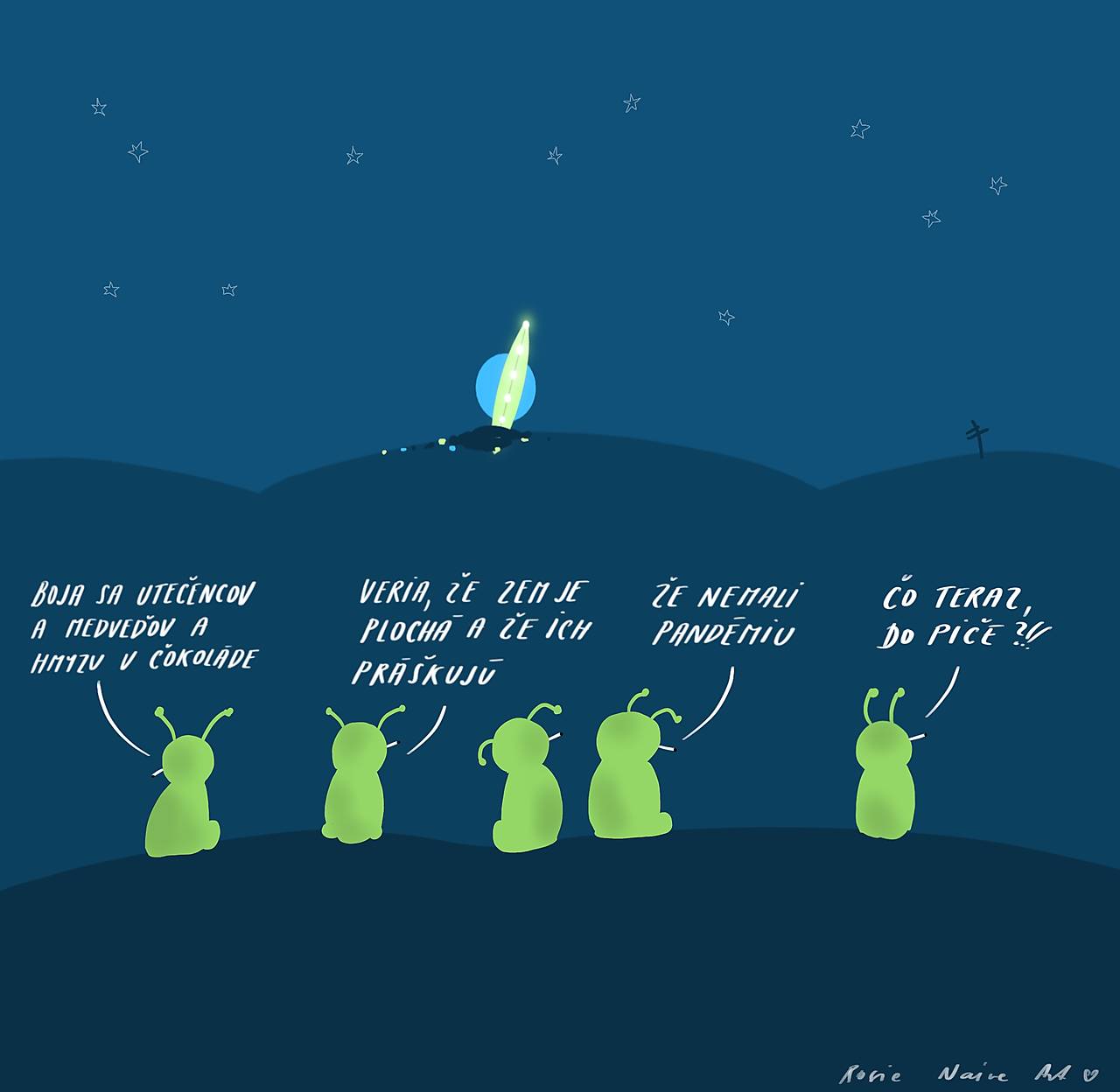 Vesmírne zúfalstvo,  giclée art print 30x36