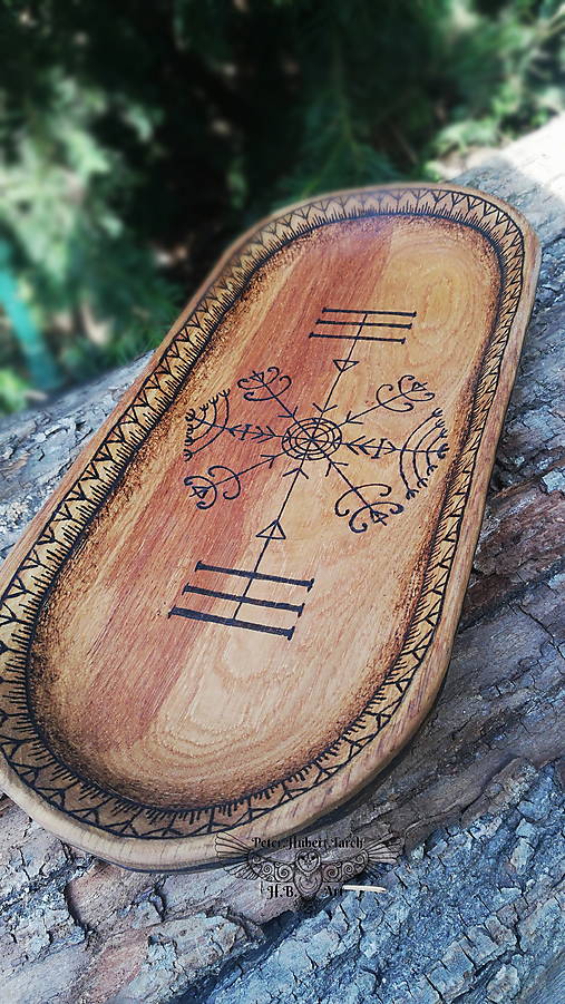Nádoby - Veldismagn - vikingská miska - viking wooden bowl - 16684359_