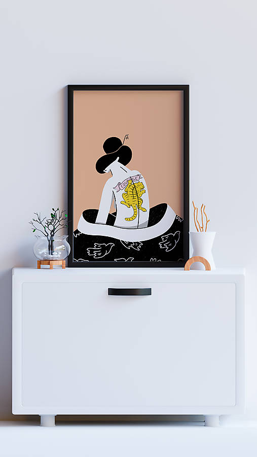 Grafika - Courage, fine art print - 16685278_