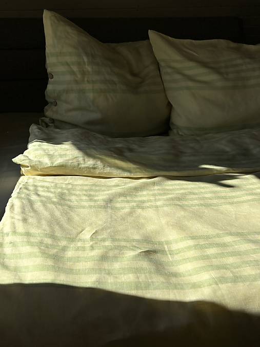 Úžitkový textil - Lněné povlečení ,,Rujána" - 16688266_