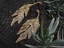 Ozdoby do vlasov - Ozdoba do vlasov - zlaté lístky - 16688546_