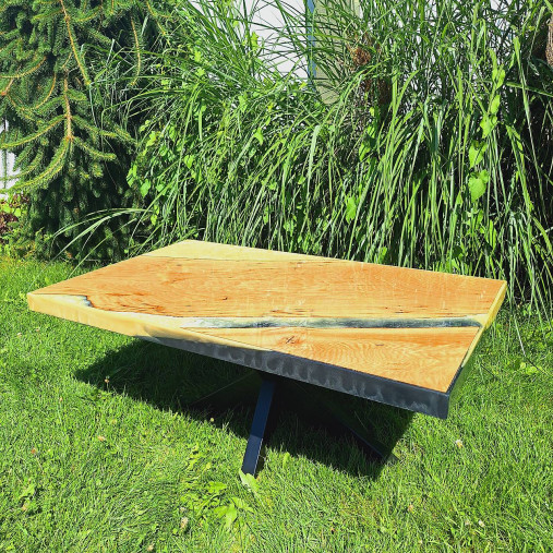 Nábytok - Konferenčný stolík slonová kosť/šedá - 16690670_