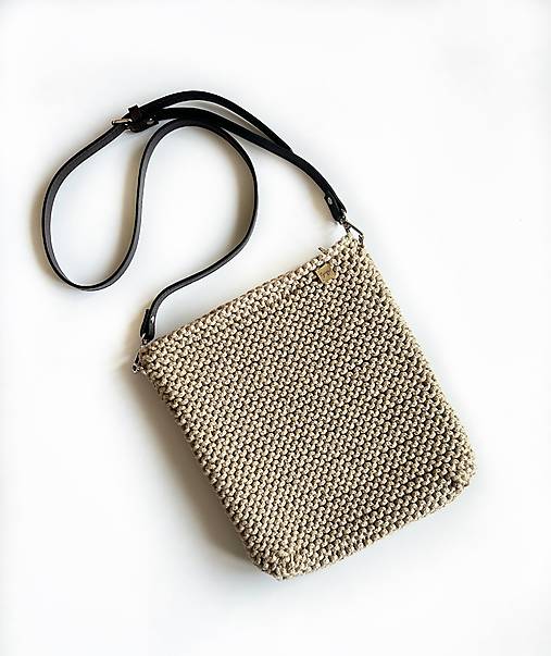 Kabelky - Crossbody - kabelka. (Béžová väčšia) - 16691290_