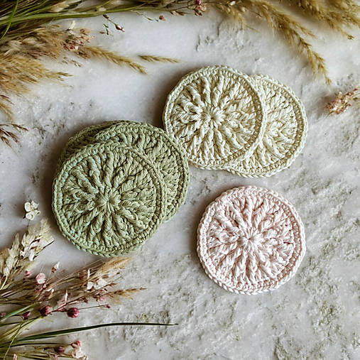 Úžitkový textil - Masážna odličovacia žinka SOFT | set Savannah - 16692940_