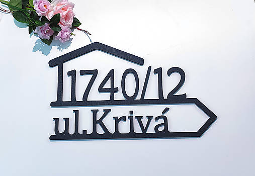 Tabuľky - Domček s názvom ulice - 16695380_