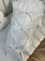 Detský textil - Biela zavinovačka s krásnou úzkou madeirou - M9 - 16696737_