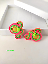 Náušnice - Lia soutache náušnice - 16696432_