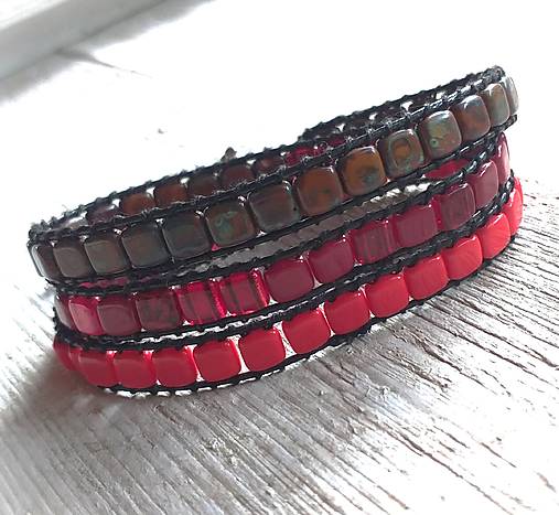 Náramky - Wrap náramok WN.12 - 16698543_