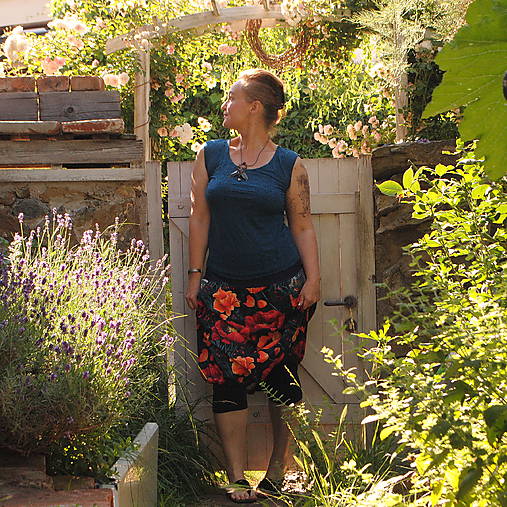Topy, tričká, tielka - "Summer elegant II", madeirové triko/tílko - 16703589_