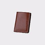 Pánske tašky - Kožená peňaženka mini na bankovky a kreditné karty ZMEJSS - 16707461_