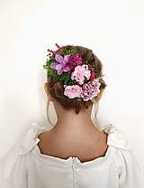 Ozdoby do vlasov - Kvetinové boho vlásenky "Frida" - 16706075_