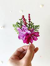 Ozdoby do vlasov - Kvetinové boho vlásenky "Frida" - 16706090_