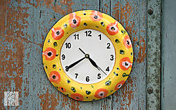 Hodiny - Keramické hodiny paní Žofie - 16709943_