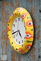Hodiny - Keramické hodiny paní Žofie - 16709945_