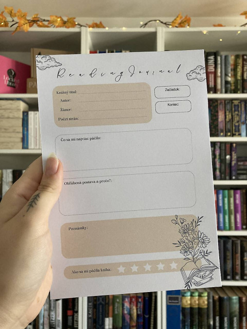 Papiernictvo - Reading journal notepad - 16710057_