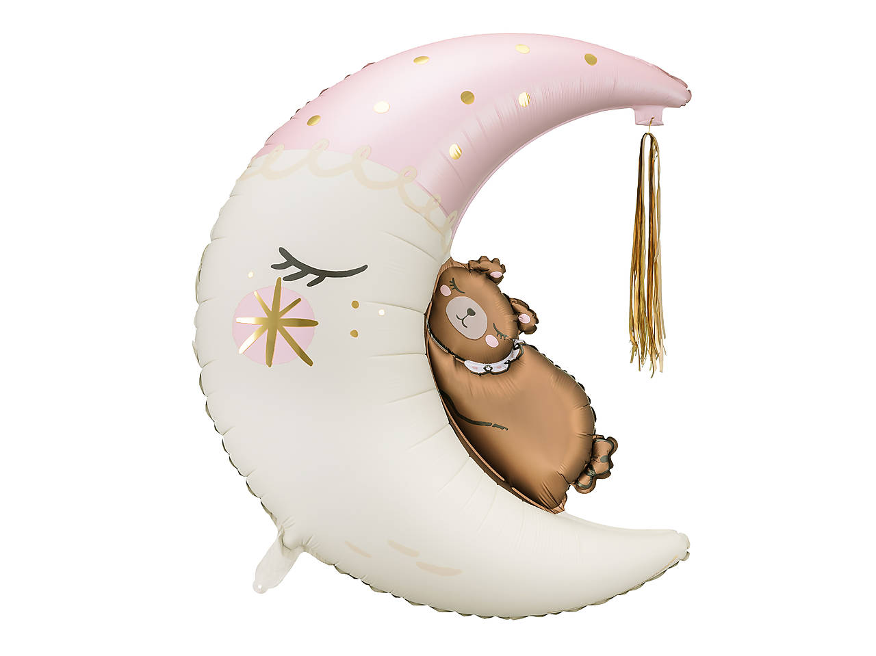 Medvedík na mesiačiku Ružový