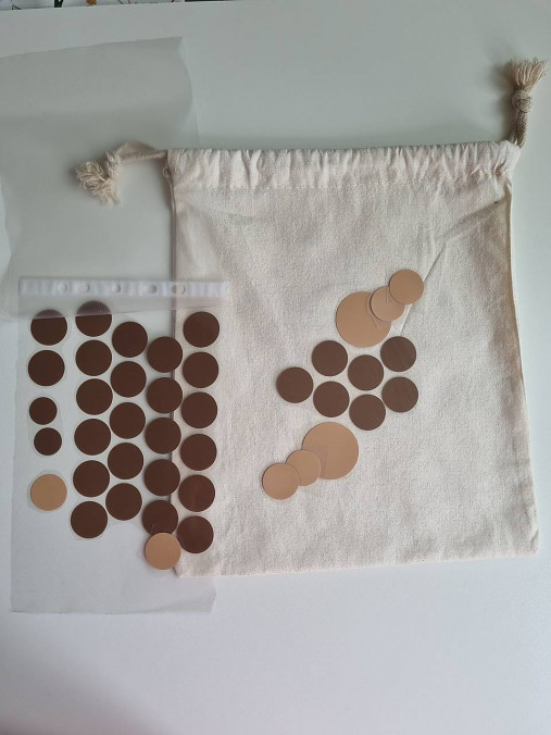 Polotovary - Vytvor doma- tvar bodky (var.3 hnedá) - 16714028_