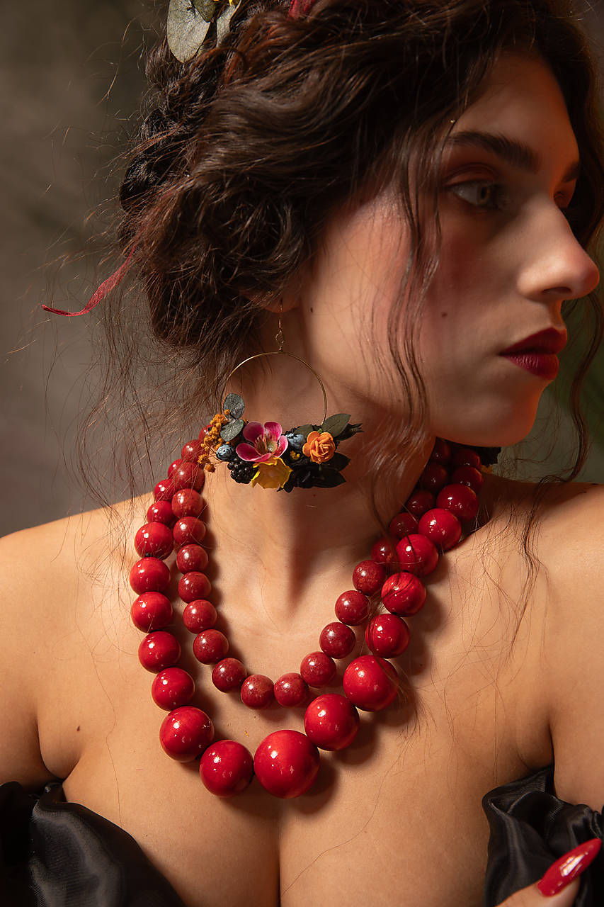 Kvetinové náušnice "oslava bytia"