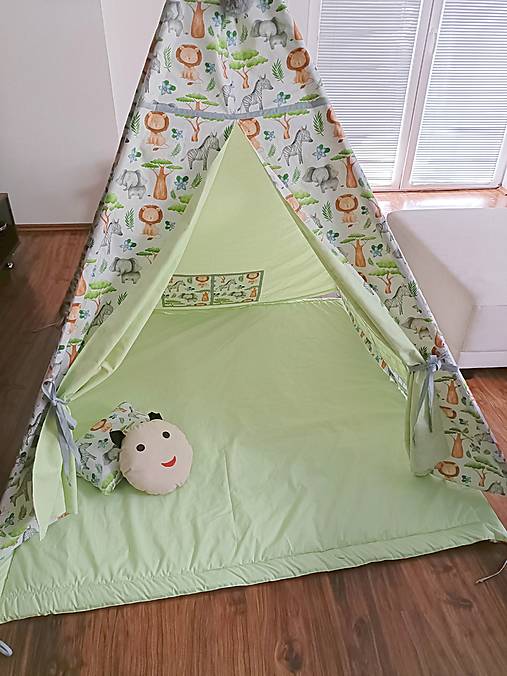 Nábytok - Vigvam, stan zelený - 16718959_