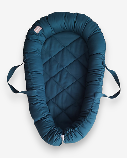 Detský textil - homba® baby hniezdo pre bábätko bavlnené zelené (0-18m) - 16718548_