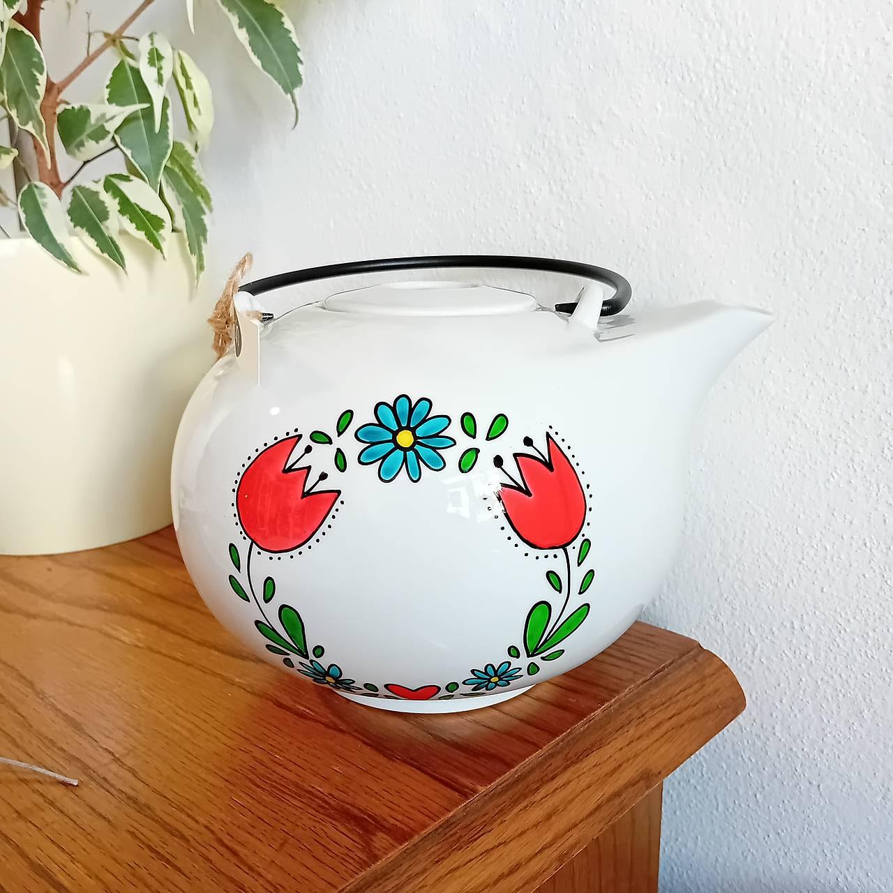 Čajník na sypaný čaj Kvety