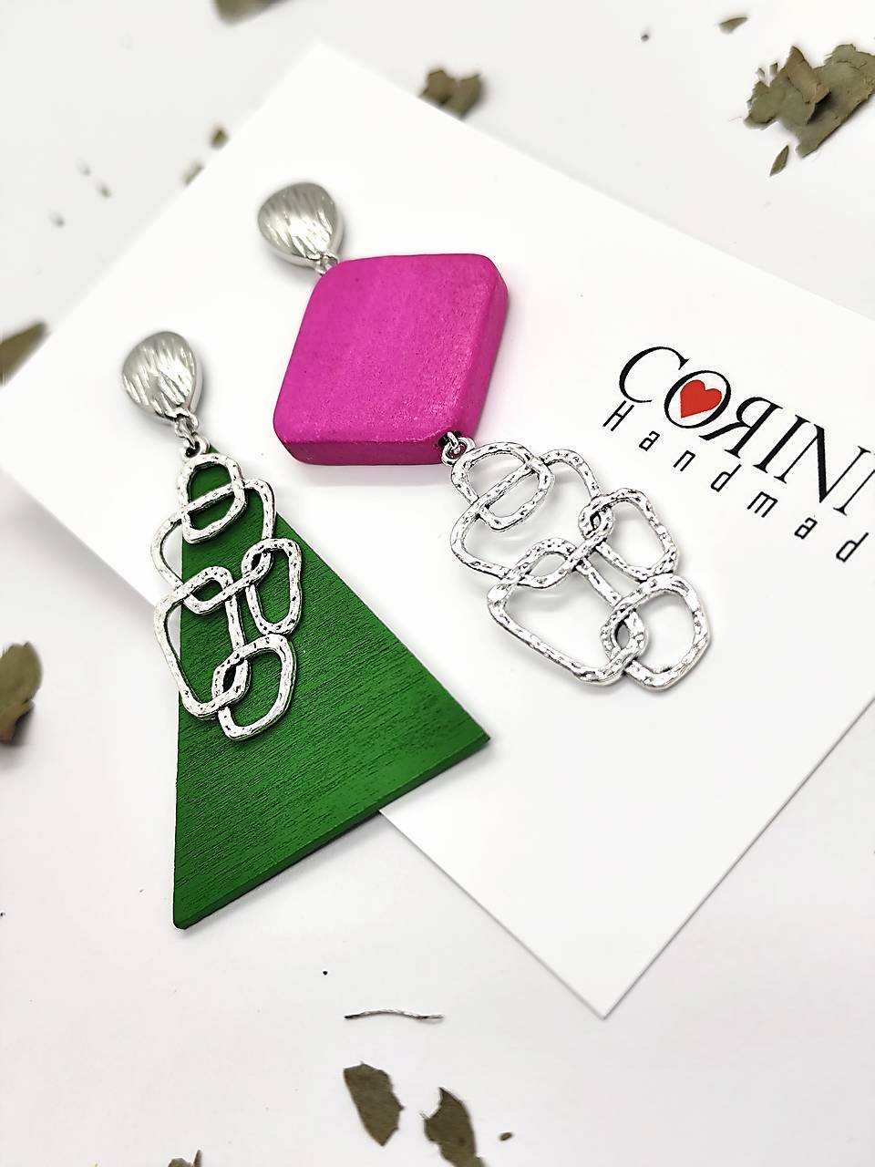 Asymetrické náušnice "Théa" 