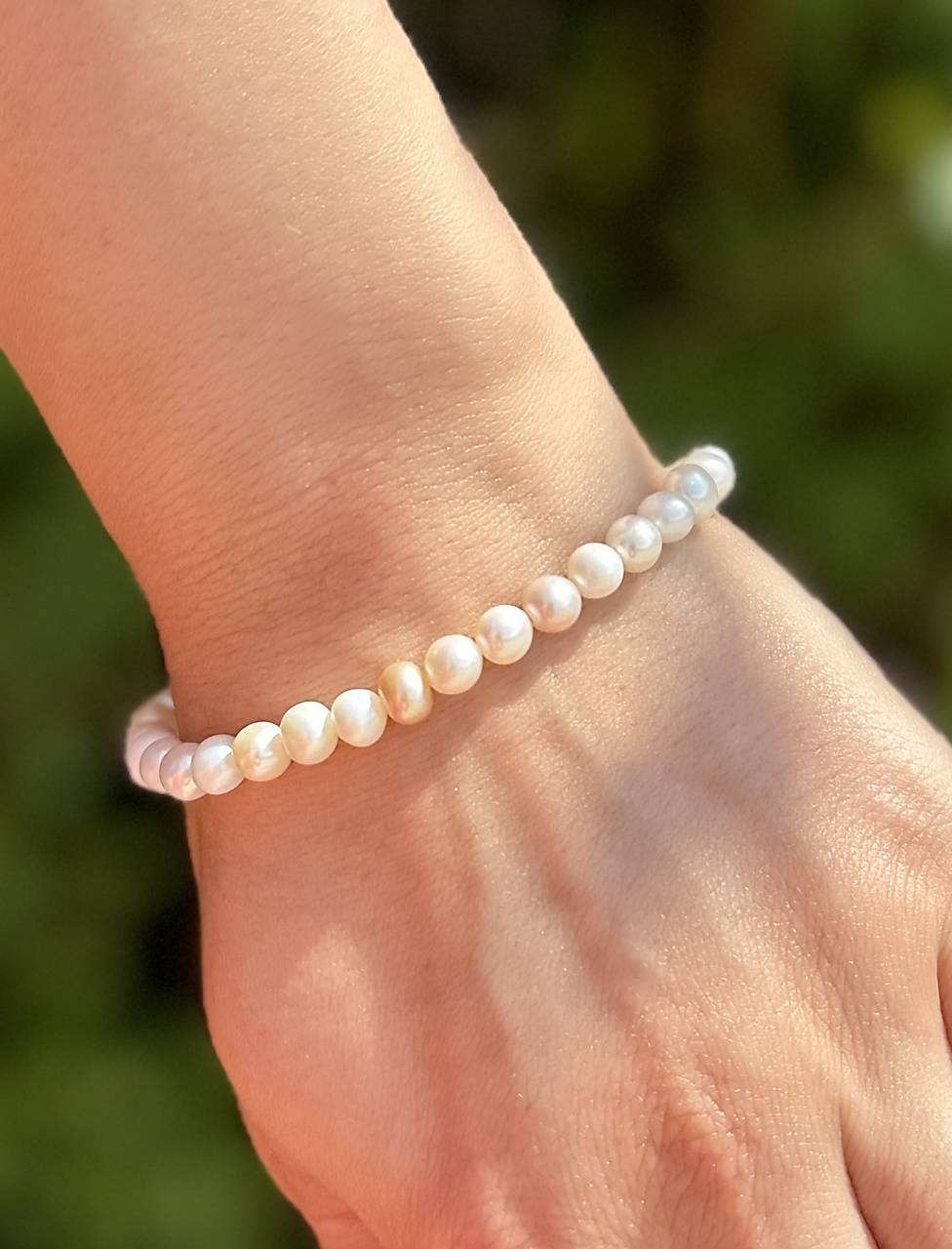 Náramok Bezpečia a Rovnováhy -  Perla riečna 