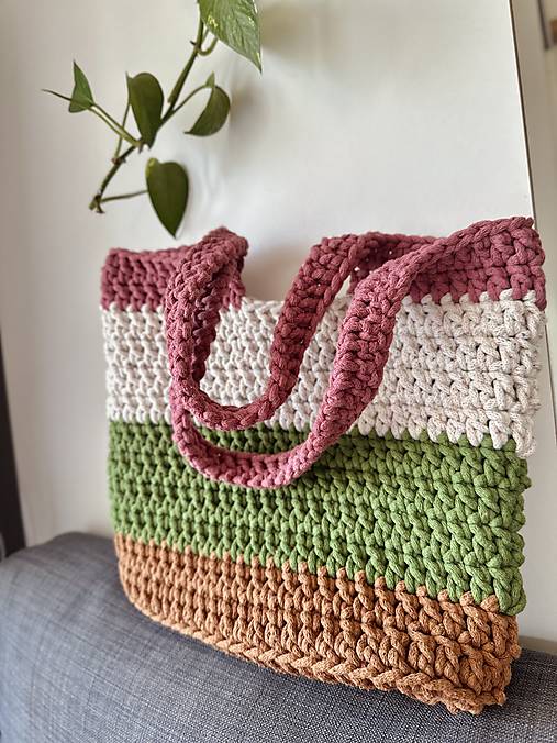 Iné tašky - Háčkovaná Plážovka - 16720849_