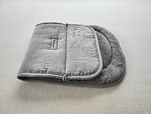 Detský textil - Podložka do kočíka Hauck Runner 3 100% Merino top super wash Grey 100% ľan Grey - 16723238_