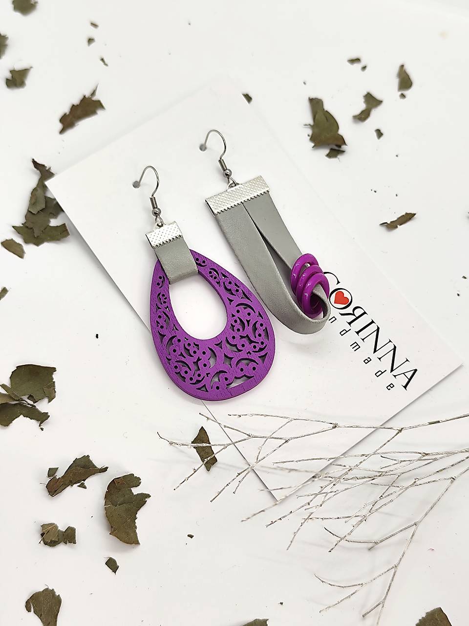 Asymetrické náušnice "Dorette" 