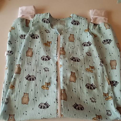 Detský textil - letný vak s nôžkami - mušelín iba 1 ks (80) - 16723608_