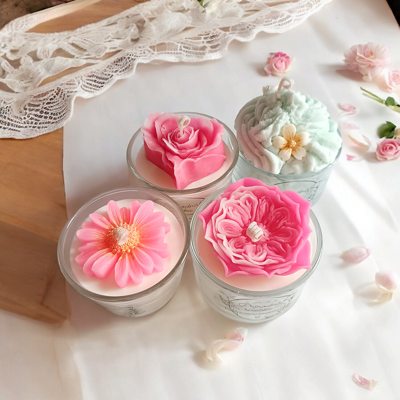 Sójové sviečky v skle 