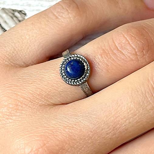 Lapis Lazuli Vintage Ring / Prsteň s lapisom lazuli E034